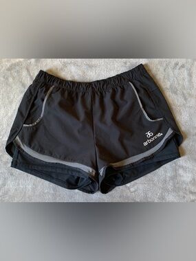 Arbonne Black Athletic Shorts with Reflective Trim